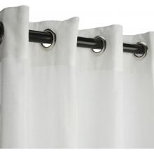 Sunbrella Outdoor Curtain With Grommets By Hatteras Outdoors - 50 X 84 Inch - Sheer Snow
