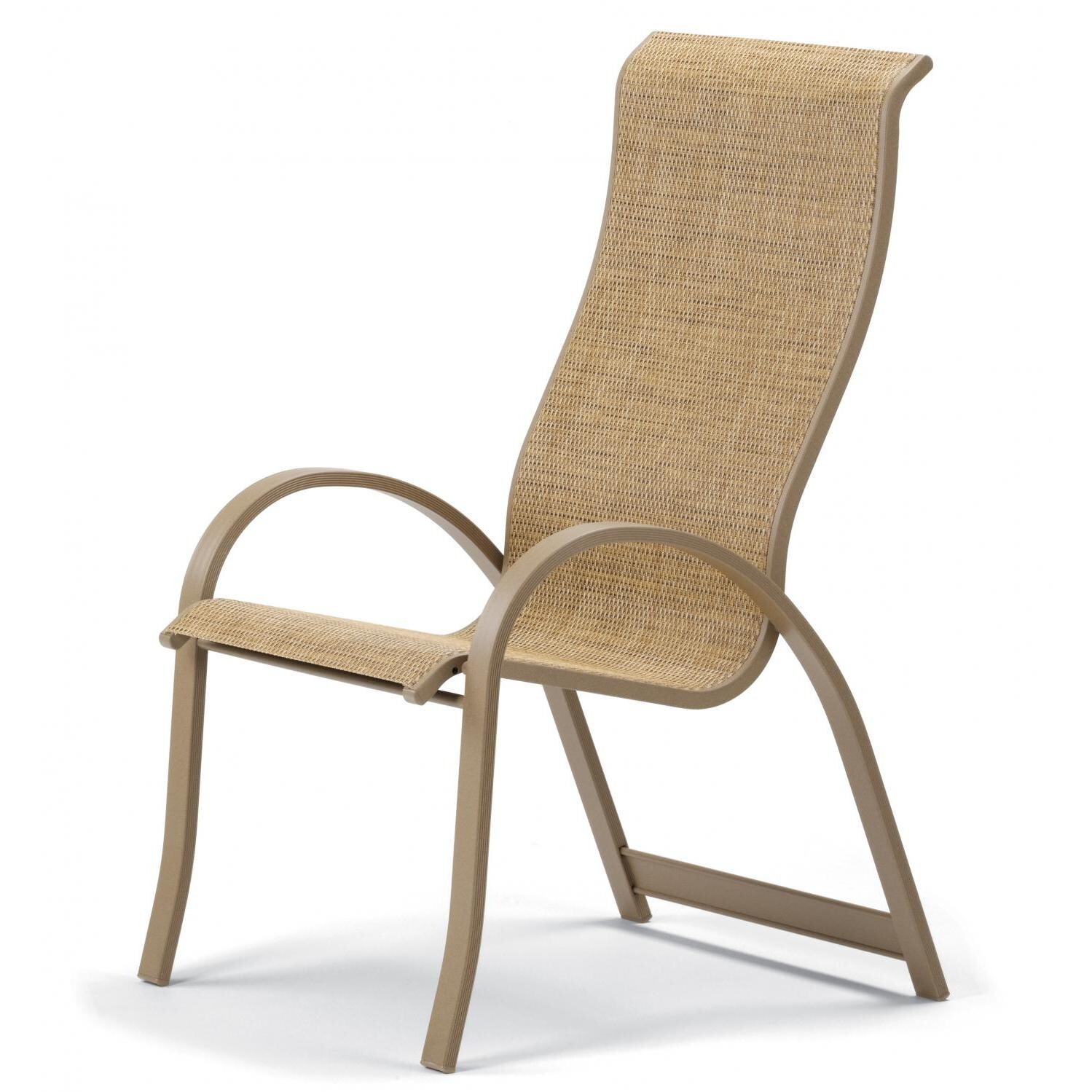 Telescope Casual Aruba II Supreme Stacking Dining Arm Chair Shown With A Textured Desert Finish And Hickory Sling thumbnail