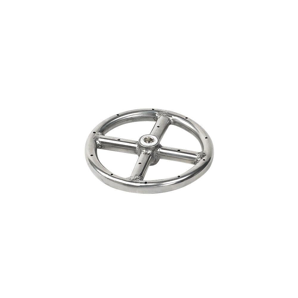 BBQGuys Signature SS-FR-6 6-Inch Stainless Steel Single-Ring Natural Gas Burner W/1/2-Inch Inlet thumbnail