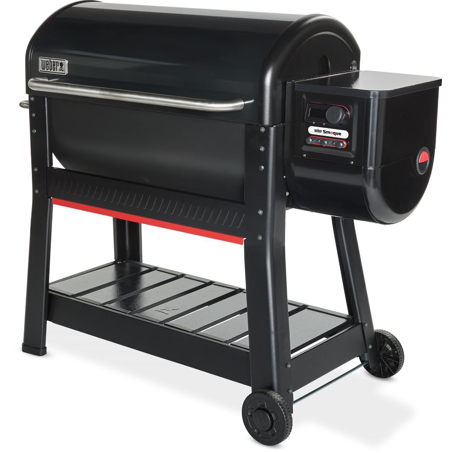 Weber Smoque XL Pellet Bottom Shelf - Angled Right (Grill not Included) - White Background thumbnail