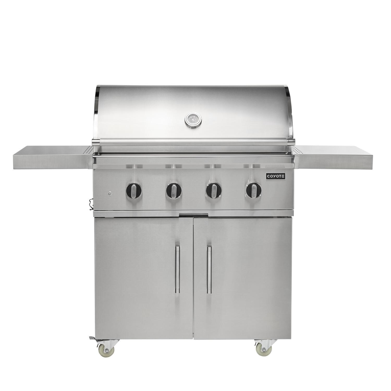 Coyote Outdoor Living 36 Inch CL-Series Freestanding Propane Grill - Hood Closed - White Background thumbnail