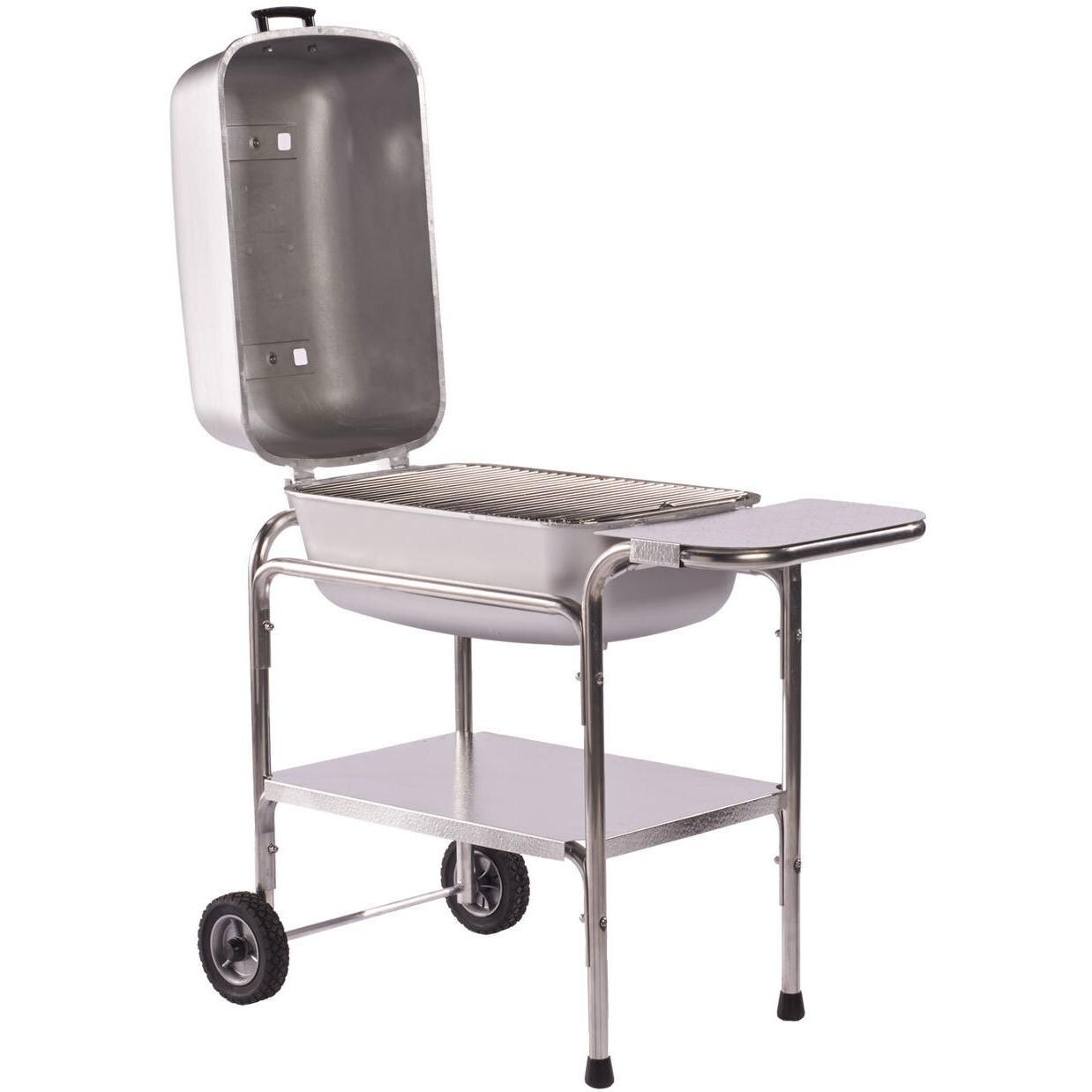 PK Cast Aluminum Charcoal Grill & Smoker  - Open View thumbnail