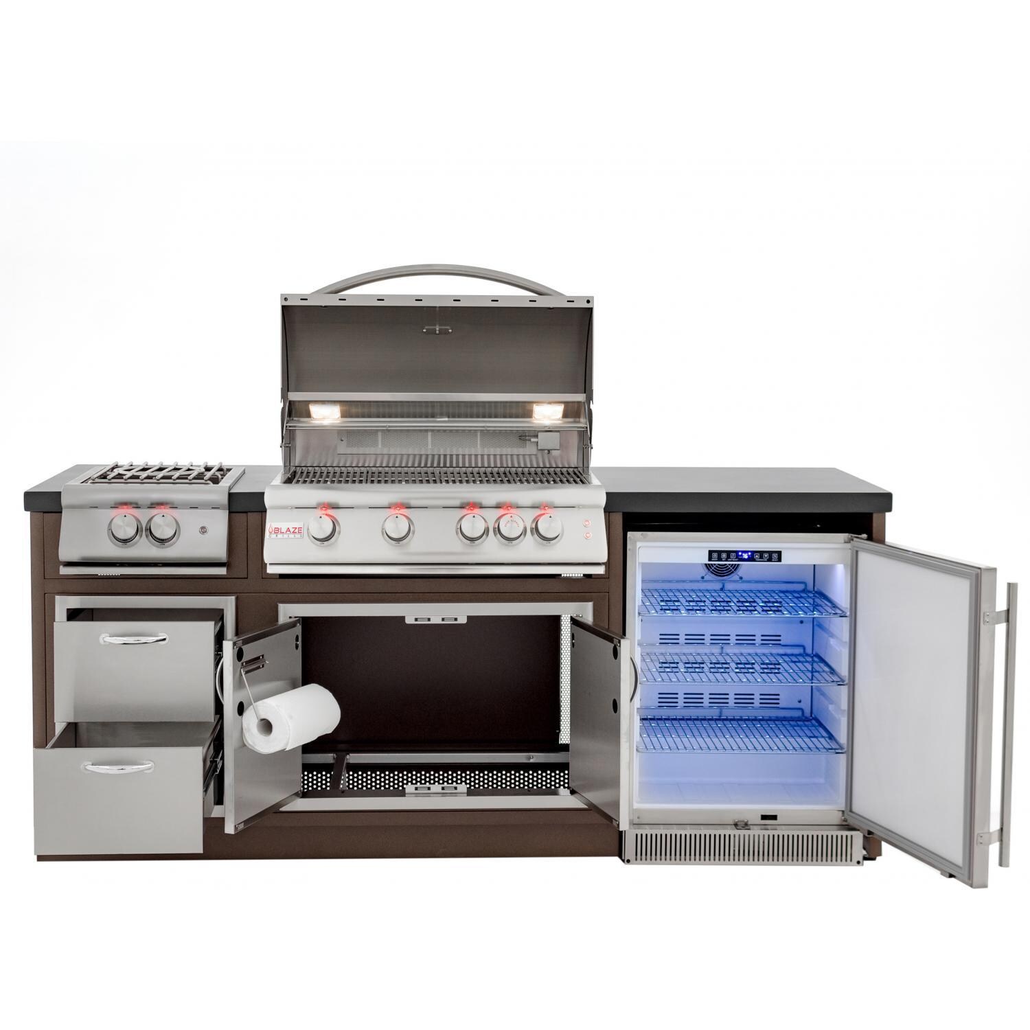 Blaze Premium LTE BBQ Island With 32Inch 4Burner Natural Gas Grill
