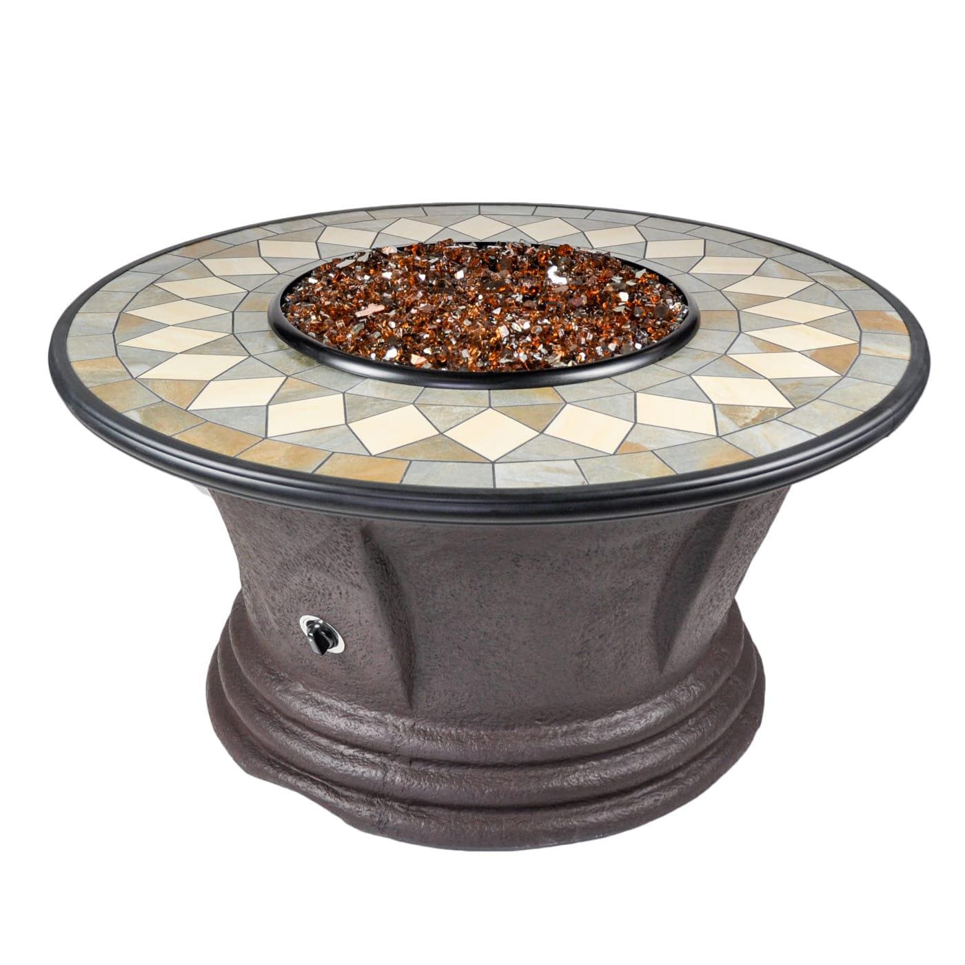 Tretco 48 Inch Havana I Round Liquid Propane Concrete Fire Pit