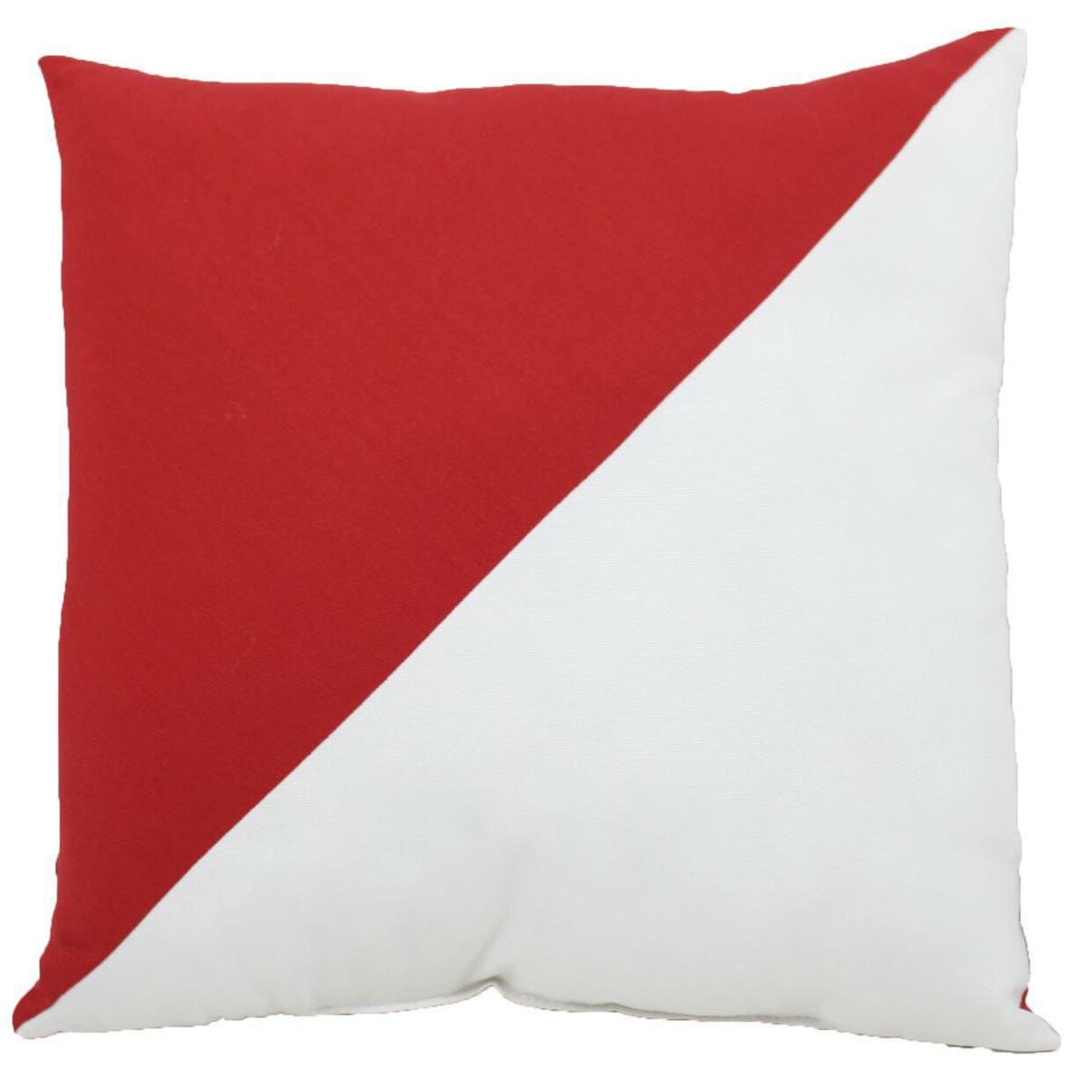 Nautical Red White Diagonal Outdoor Throw Pillow By Lava Pillows White Diagonal Outdoor Throw Pillow