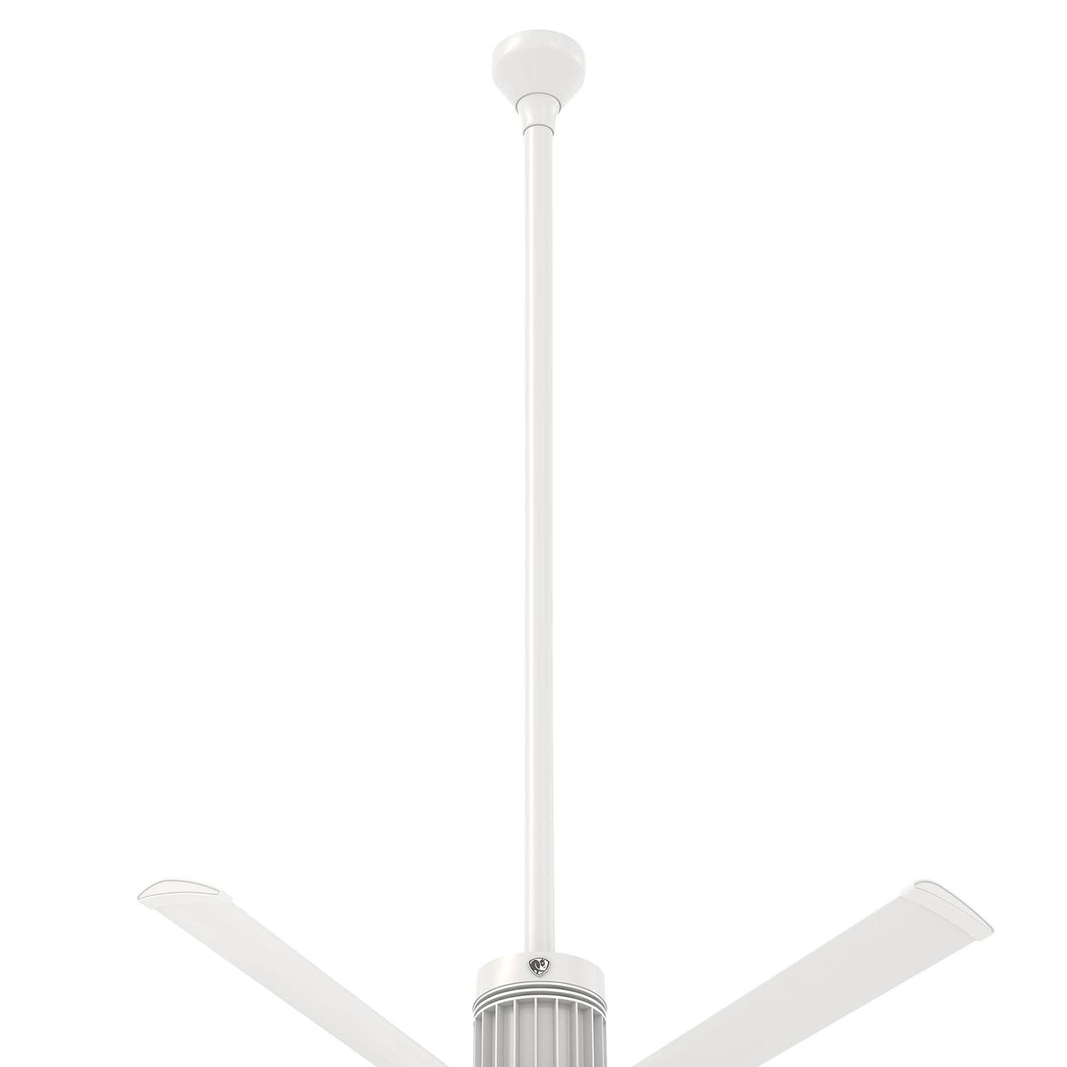 Big Ass Fans 60-Inch i6 Downtube Assembly in White (Flat/Sloped Ceiling 18.5 - 20 ft.) - 009059-729-60