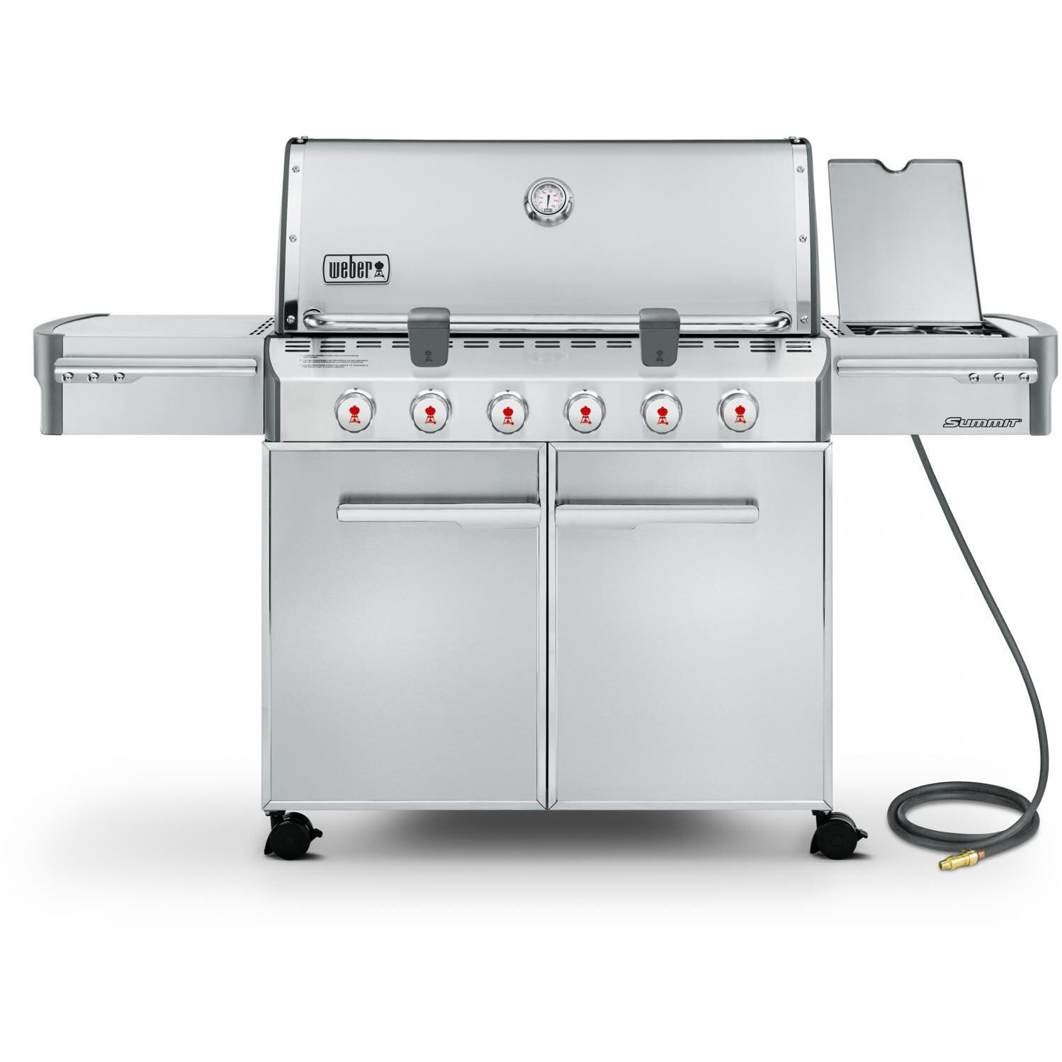 Weber Summit S-620 Freestanding Natural Gas Grill With Side Burner thumbnail
