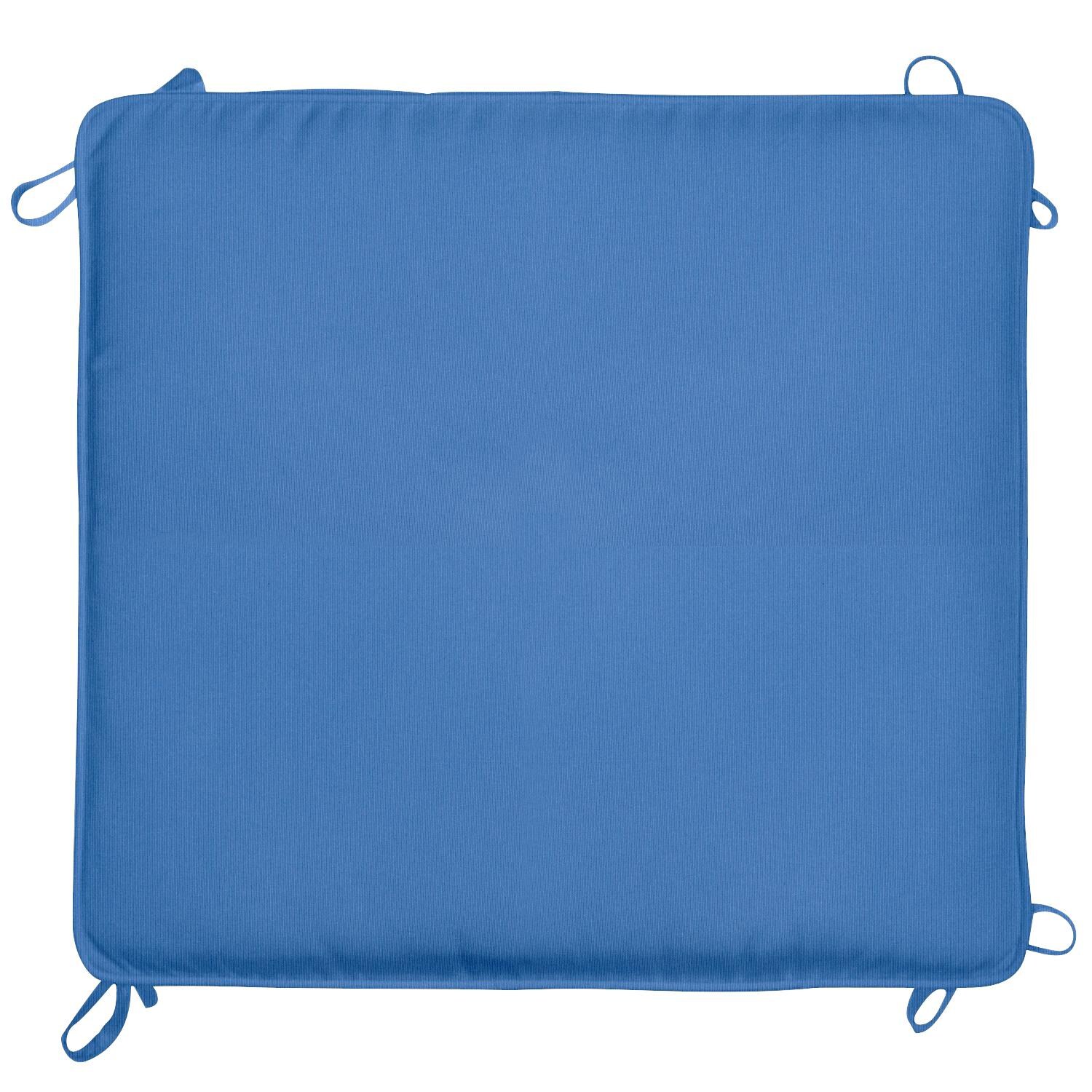 Sunbrella Canvas Capri Large Outdoor Replacement Ottoman Cushion W/ Piping By UltimatePatio.com - Top View thumbnail