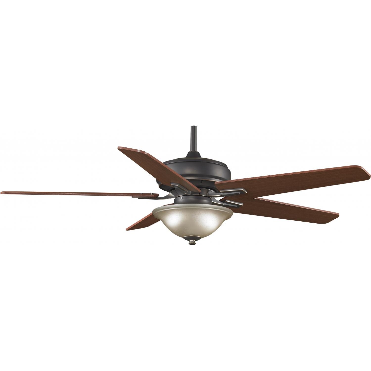 Fanimation Keistone Fan With Reversible Wood Blades - Walnut Blades thumbnail