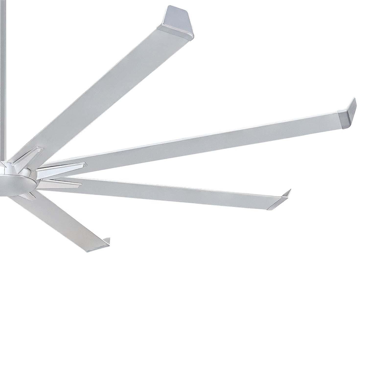 Minka-Aire F988L-ALM Geant 110-Inch 8-Blade LED Ceiling Fan in Aluminum Finish w/ Aluminum Blades - Blades thumbnail
