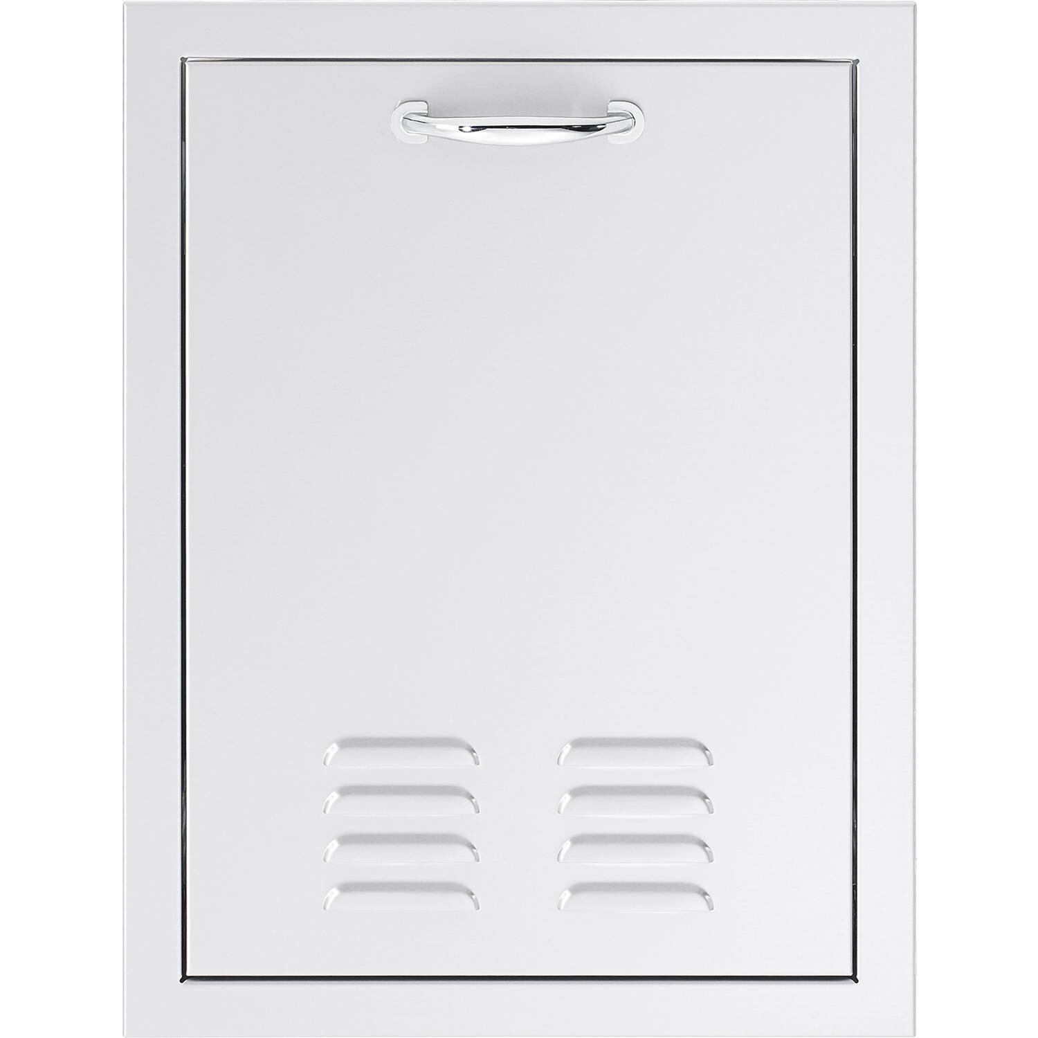 Summerset 20-Inch Roll-Out Vented Stainless Steel Propane Tank Storage / Trash Bin - SSDR1-20LP - Front View thumbnail