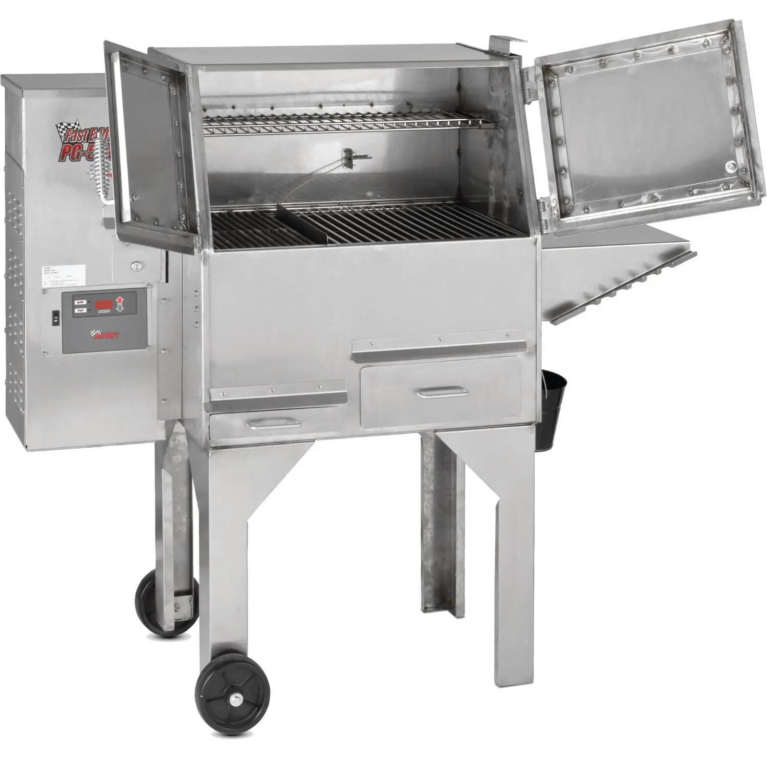Cookshack PG500 Fast Eddys 30-Inch Wood Pellet Grill - Open View thumbnail