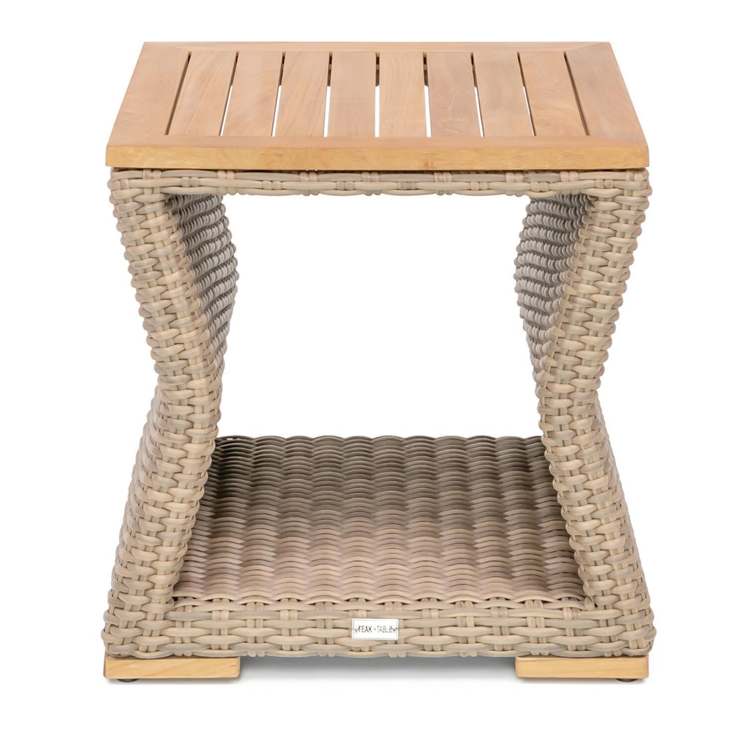 Teak + Table Havana Square Side Table - Front - White Background thumbnail