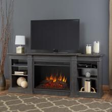 Real Flame Eliot Grand 81-Inch Electric Fireplace Entertainment Center - Antique Gray - 1290E-AGR image