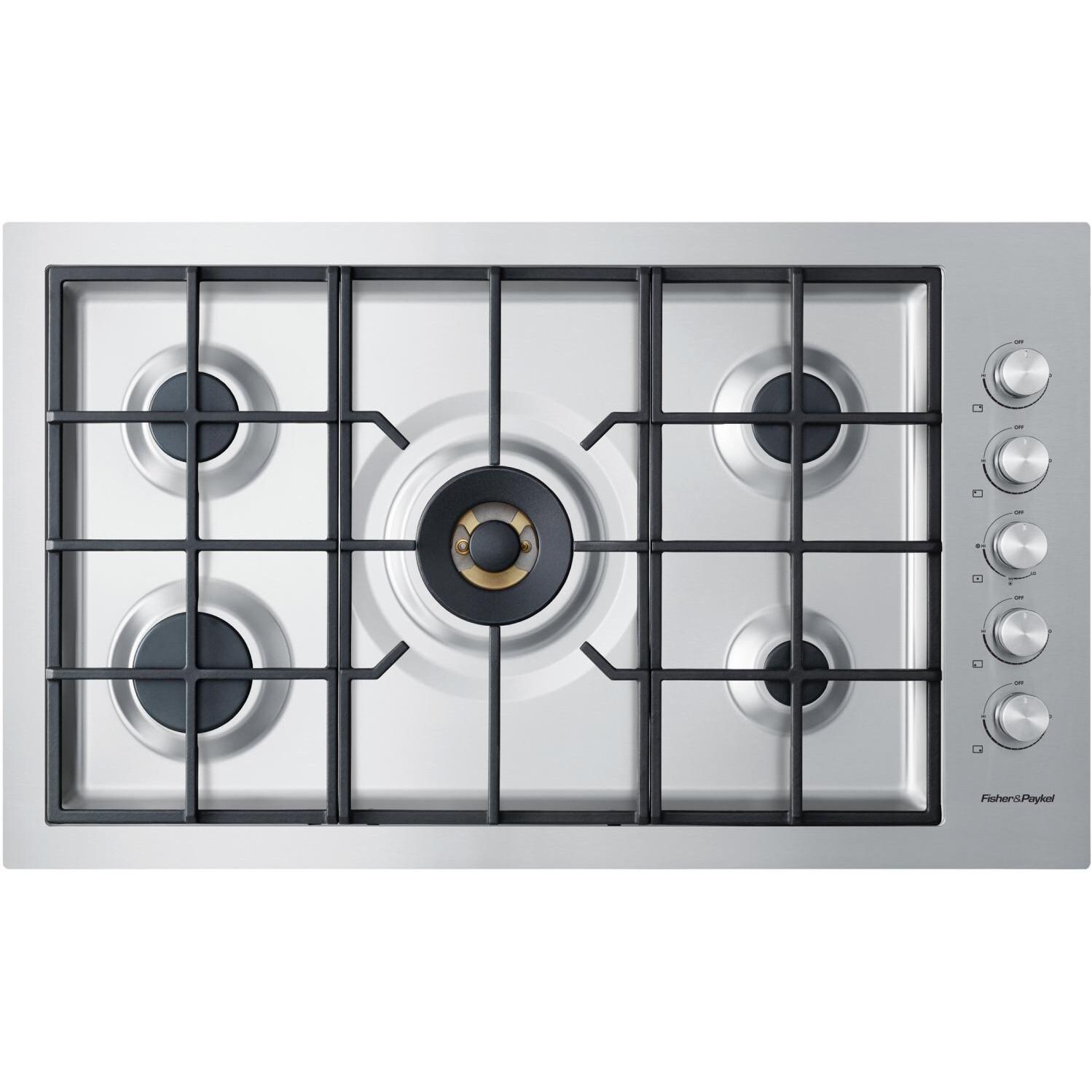 Fisher Paykel 36-Inch 5-Burner Natural Gas Drop-In Cooktop - CG365DWNGACX1 thumbnail