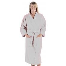 Terry Town Terry Velour Kimono Robe One Size Fits Most - Beige image