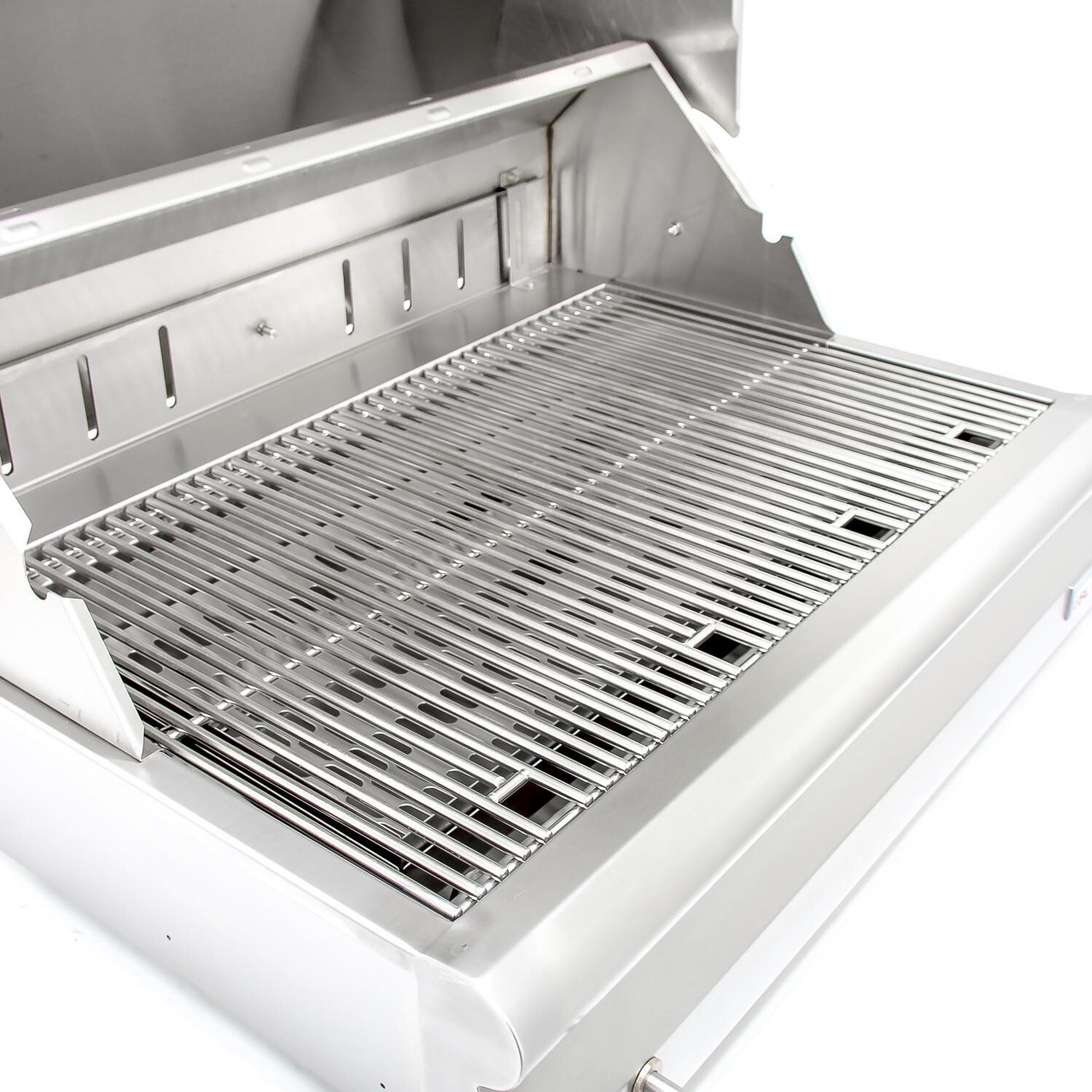 Blaze 32-Inch Stainless Steel Charcoal Grill - Stainless Steel Cooking Grates