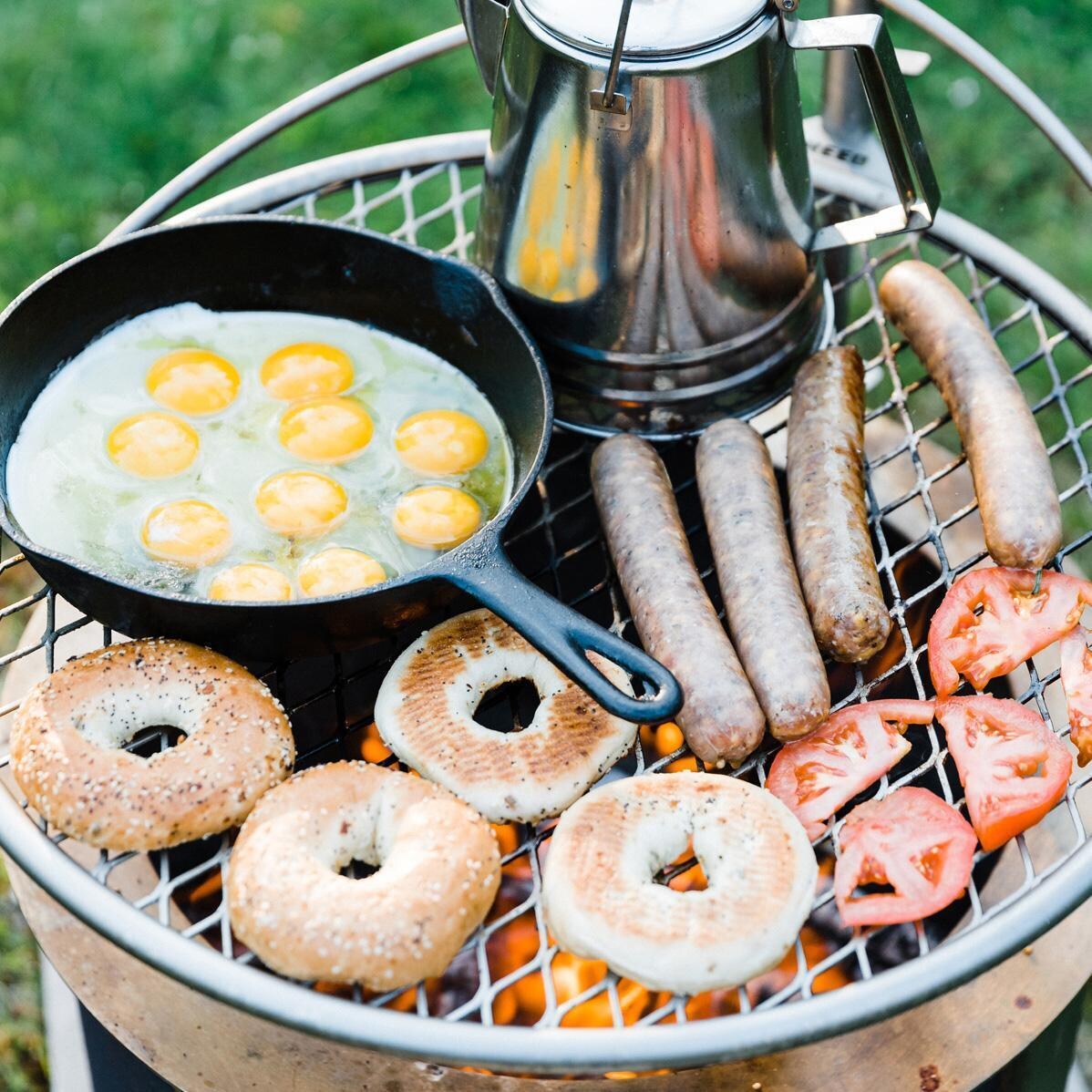 Breeo BR-OP19 Breeo Outpost 19 Inch Grill Fire Accessory - Breakfast - White Background thumbnail