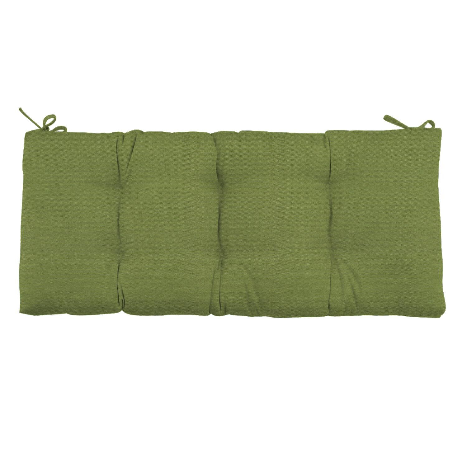 Sunbrella Spectrum Cilantro Small Outdoor Replacement Bench Cushion By UltimatePatio.com - Top View thumbnail