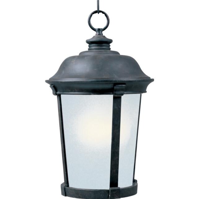 Maxim Dover EE One Light 20-Inch Outdoor Hanging Lantern - Bronze - 85099FSBZ image