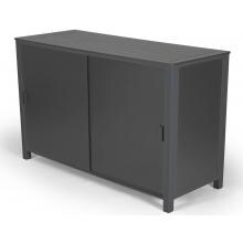 Telescope Casual 65 X 25 Inch MGP/Aluminum Patio Storage Box - Textured Graphite/Classic Graphite