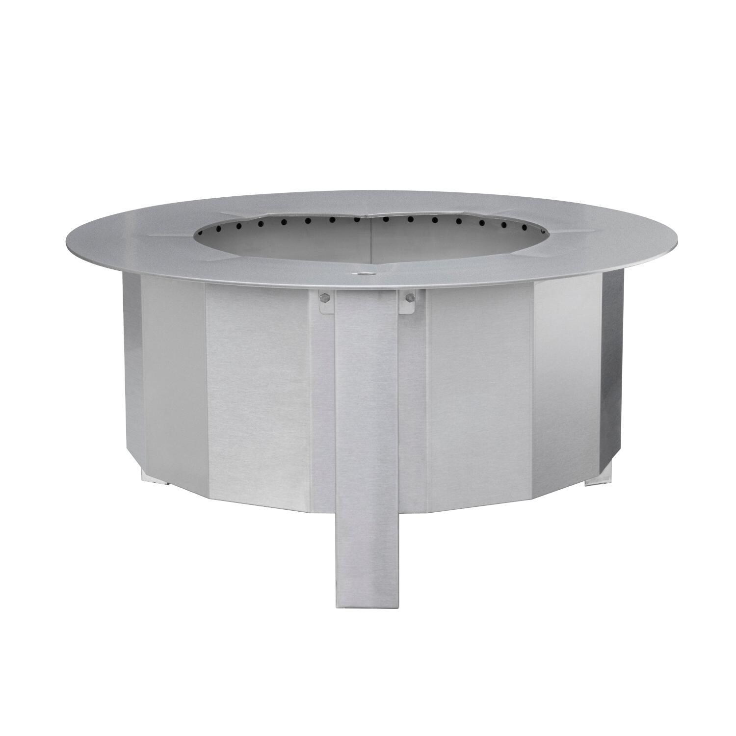 Firegear LUME-MS2SR LUME 26-Inch Round Wood Burning Sear Top Freestanding Smoke-Less Fire Pit - Full View thumbnail