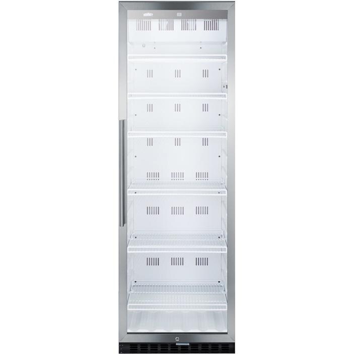 Summit Commercial 24-Inch 12.6 Cu. Ft. Freestanding Beverage Center - Stainless Steel - SCR1400WCSS