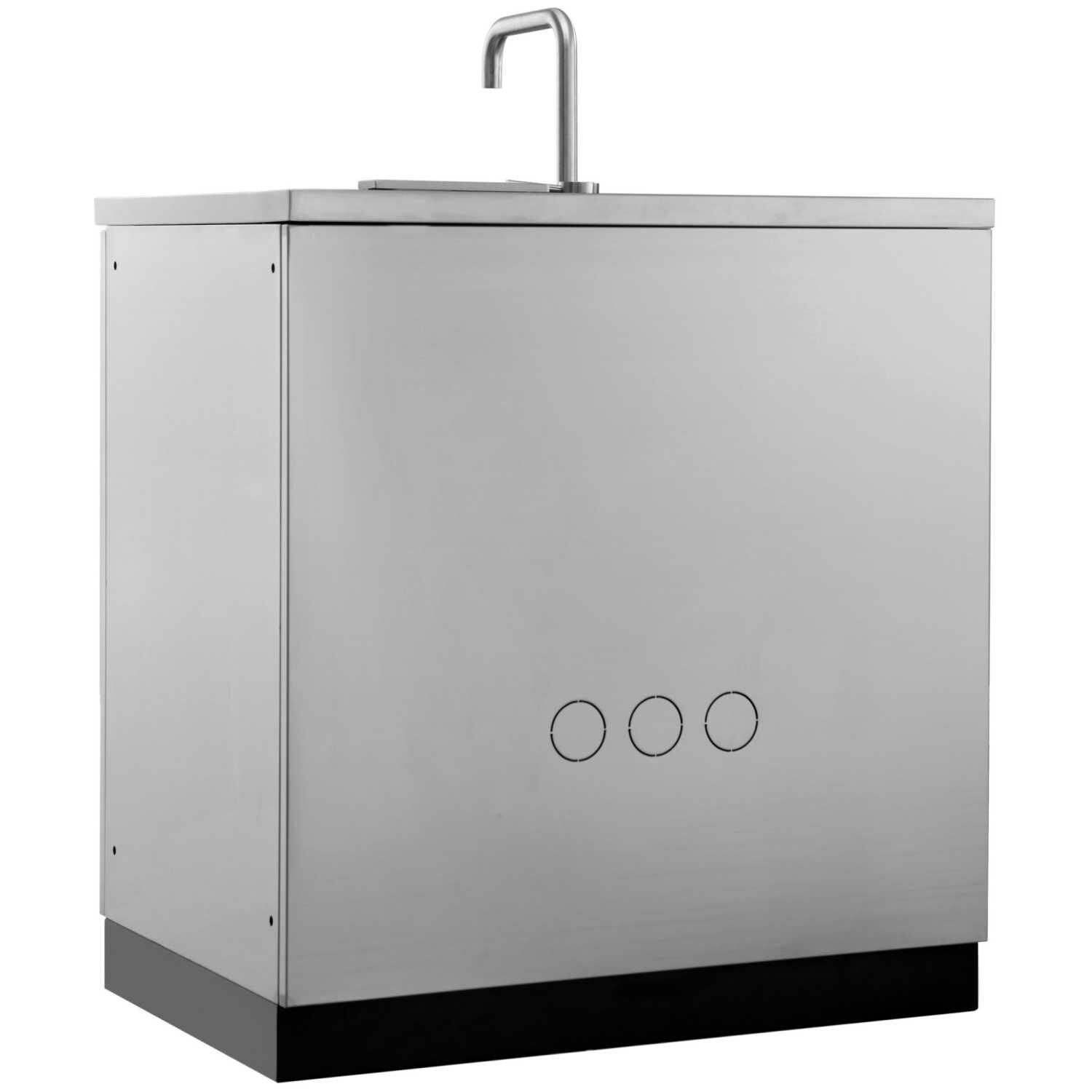 NewAge Outdoor Kitchen 32-Inch Stainless Steel Sink - Sink Cabinet Back View thumbnail