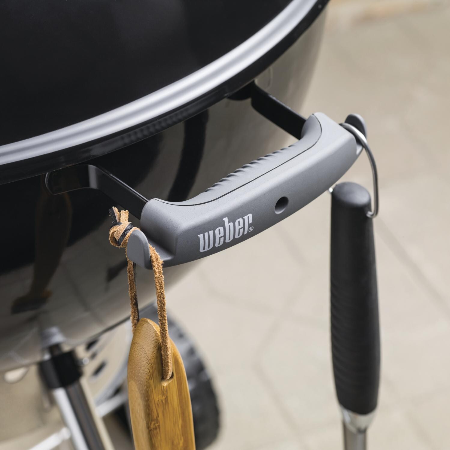 Weber Original Kettle Premium 22-Inch Charcoal Grill - Black - 14401001 - Tool Hooks thumbnail