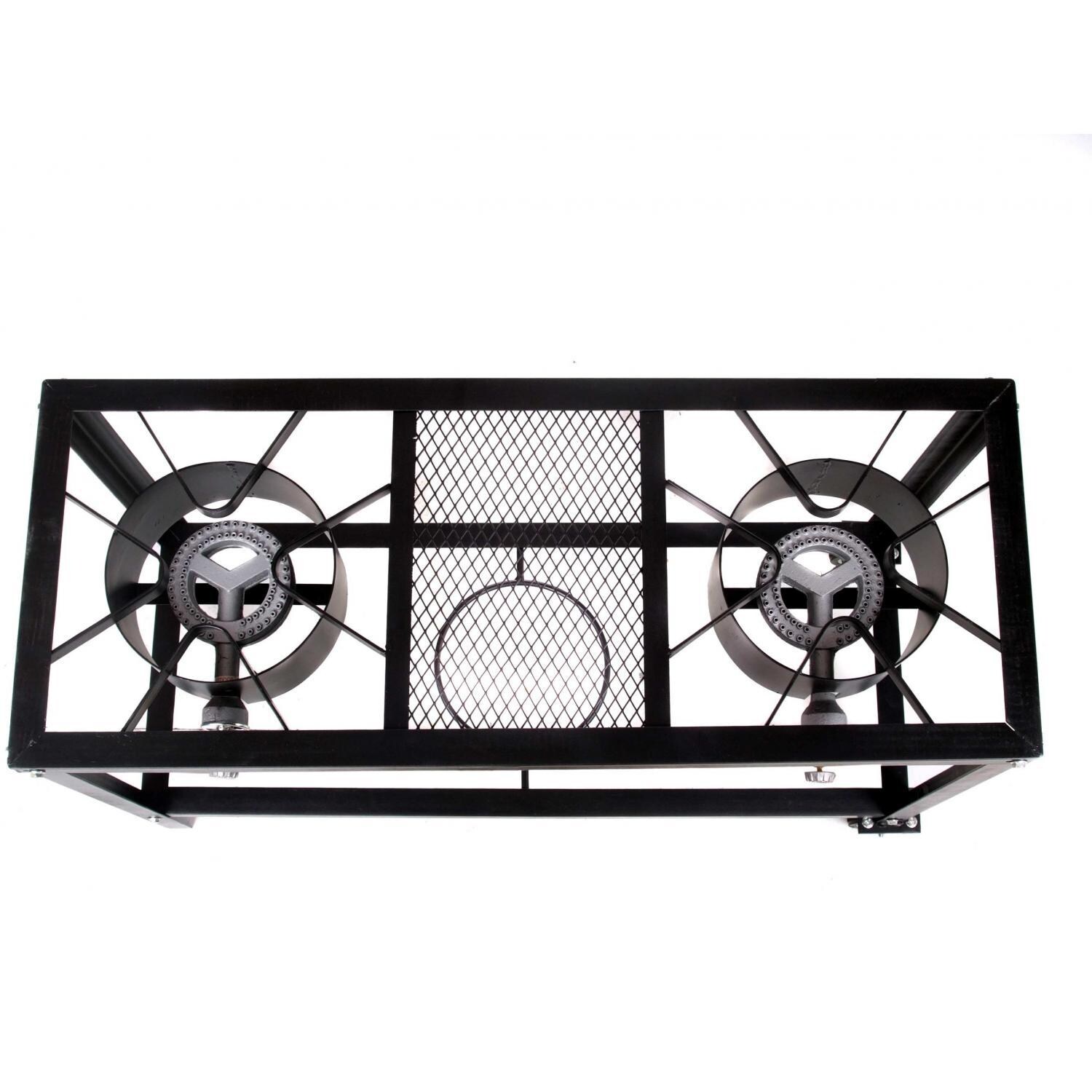 Cajun Cookware 2-Burner Propane Gas Stove On Cart - Overview thumbnail