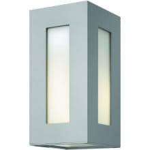 Hinkley Lighting Dorian Two Light 12-Inch LED Outdoor Wall Light - Titanium - 2190TT-LED