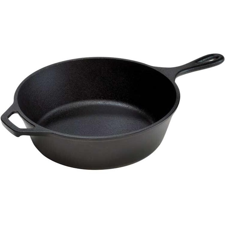 Lodge 10.25Inch Seasoned Cast Iron Deep Skillet L8DSK3