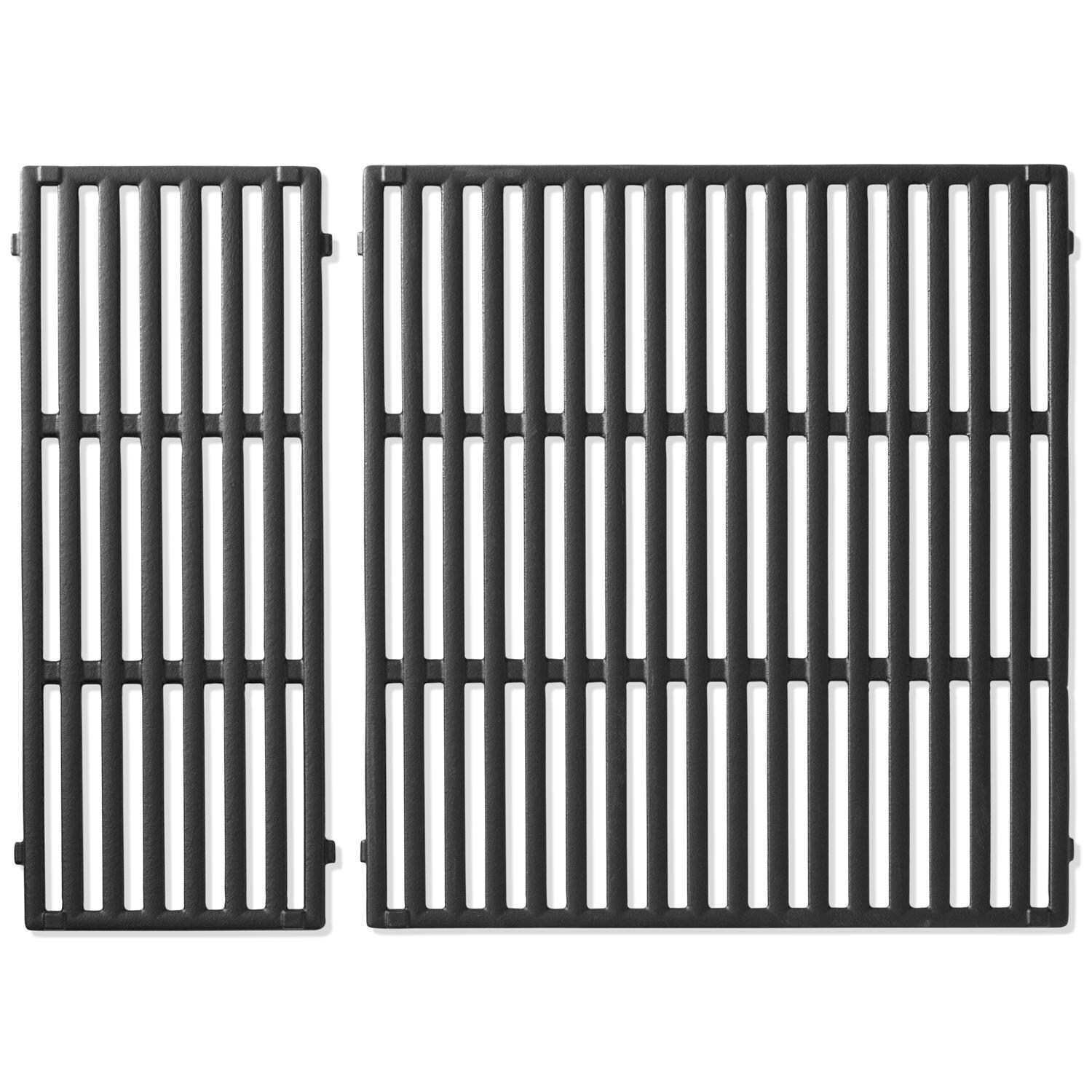 Weber 7856 CRAFTED Porcelain-Enameled Cast Iron Cooking Grates For Spirit 3-Burner Gas Grills & SmokeFire EX4 Pellet Grills - Overhead View thumbnail