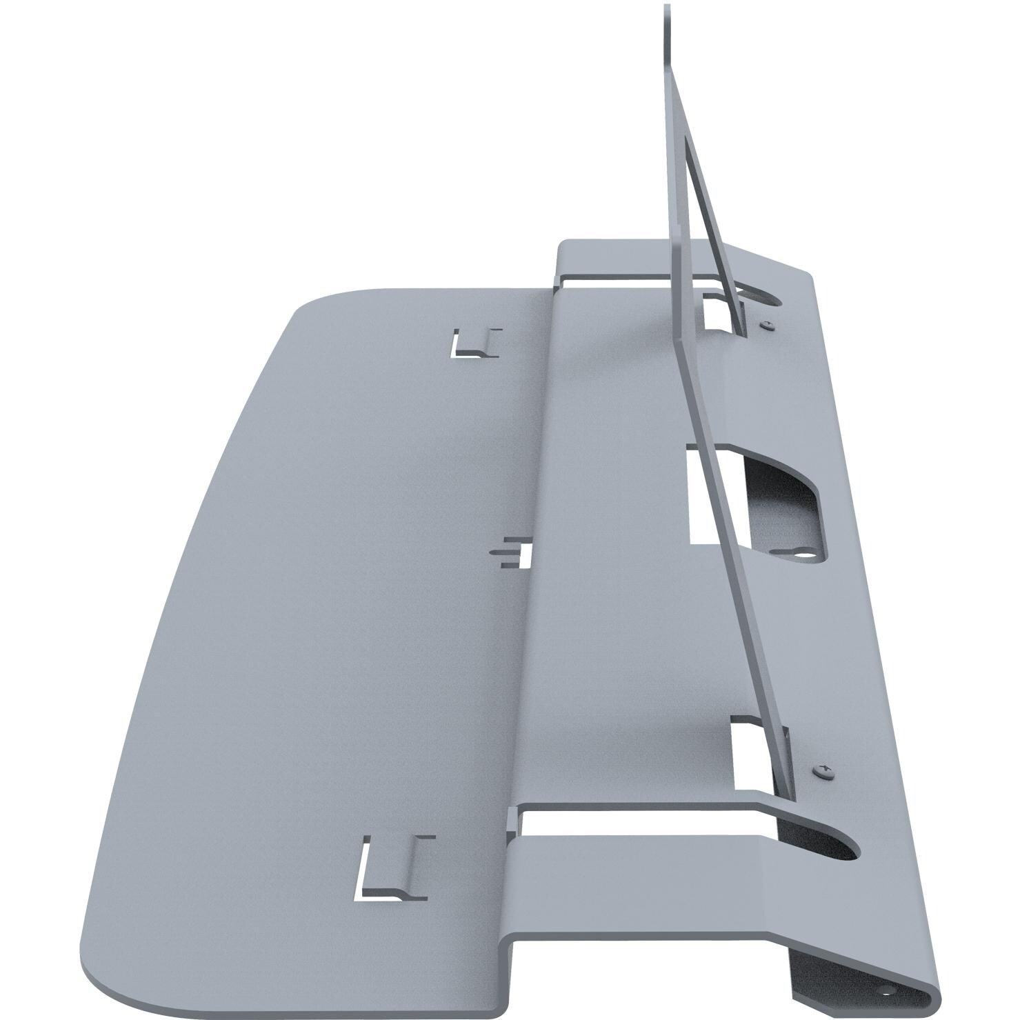 SunBriteTV Tabletop Stand For 55-Inch Pro Series Models - Silver - Side View thumbnail