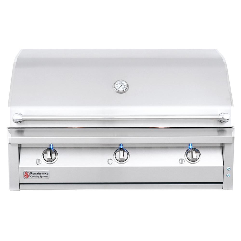 American Renaissance Grill by RCS 42-Inch 3-Burner Built-In Propane Gas Grill - ARG42 LP
