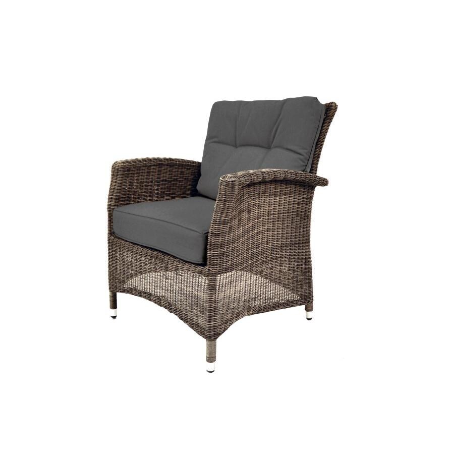 Kettler LAKENA 4 Piece Wicker Rattan Lounge Set With Canvas Coal Cushions - Chair thumbnail