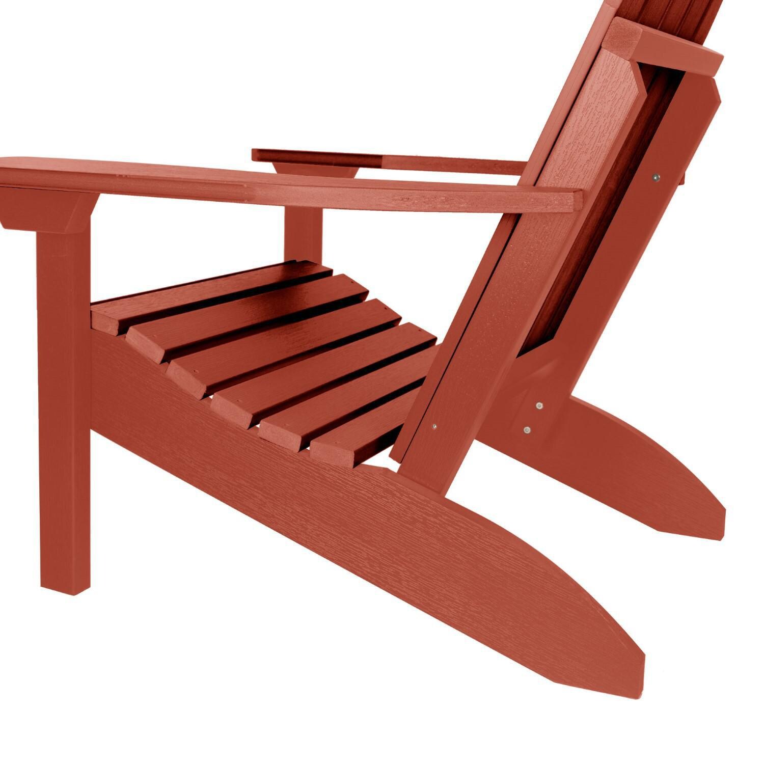 Lakeview The Charmville Adirondack Chair - Rustic Red - Side thumbnail