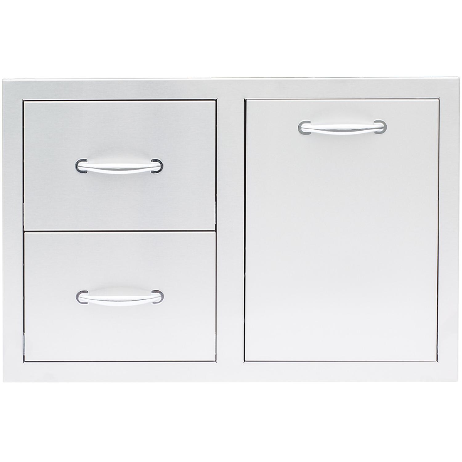 Summerset Double Drawer & Propane Tank Storage Combo - SSDC2-33LP - Front View thumbnail