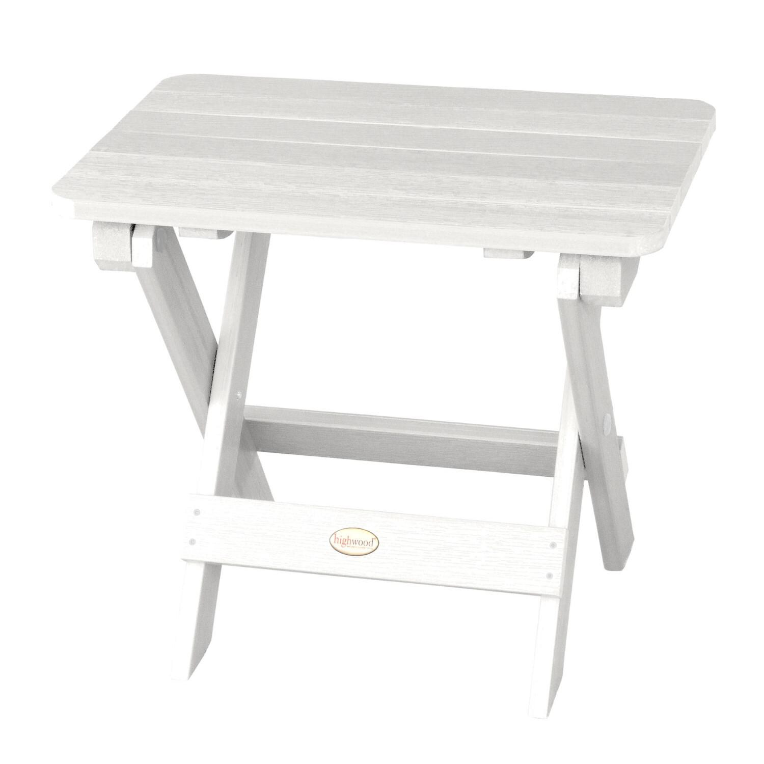 Lakeview Folding Adirondack Side Table - White - Lifestyle thumbnail