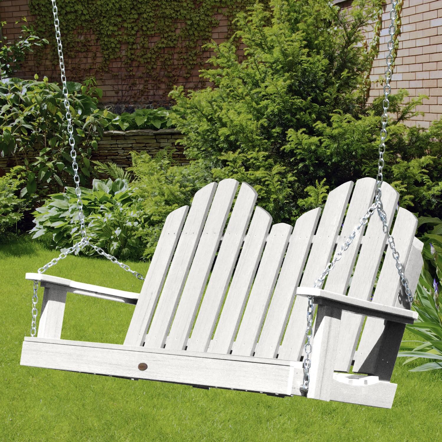 Lakeview Paradise Key 4-Foot Porch Swing - White thumbnail