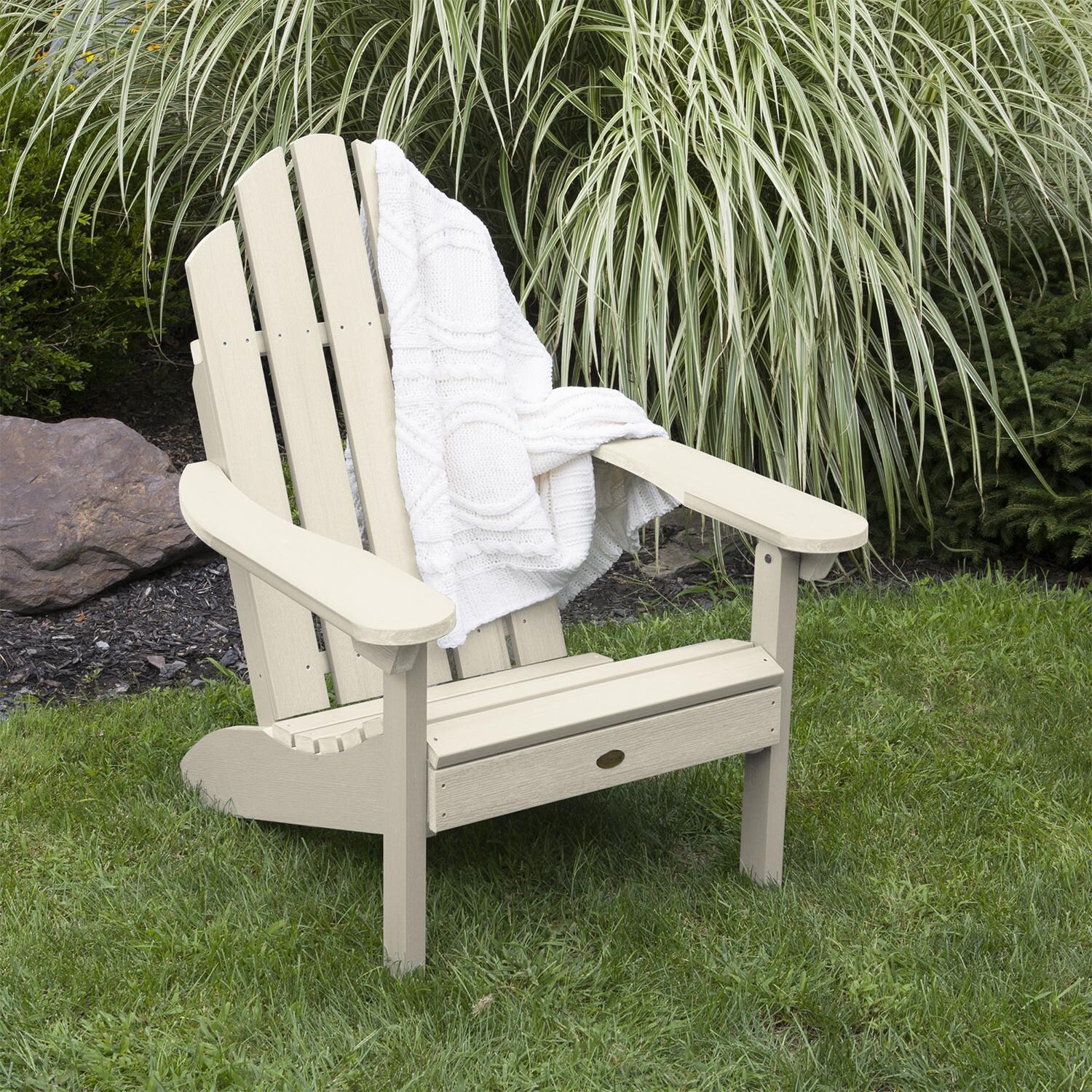 Lakeview Paradise Key Adirondack Chair - Whitewash - Angled View thumbnail