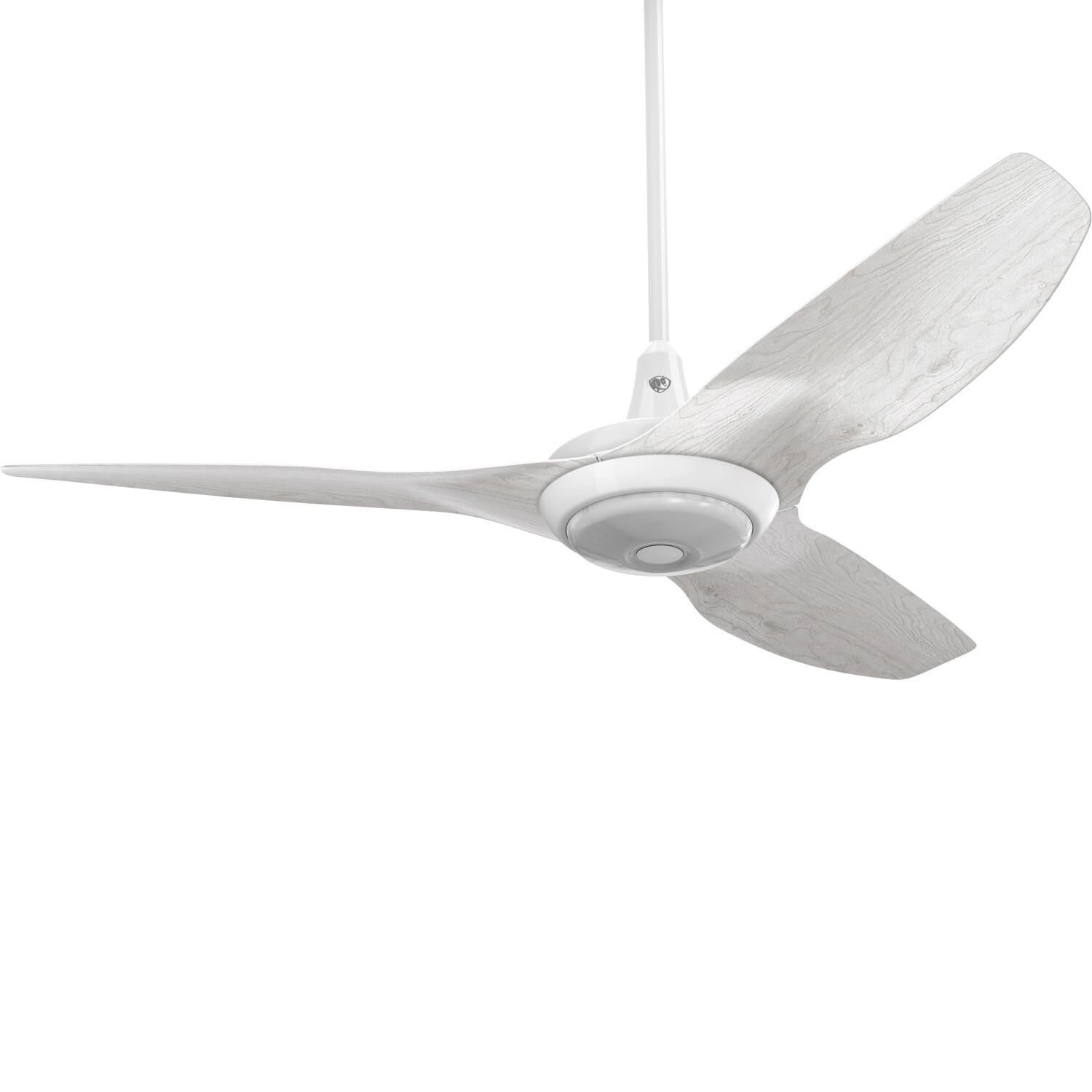 Big Ass Fans 52-Inch Haiku Ceiling Fan Universal Mount W/32-Inch Downrod & Downlight in White/Driftwood - MK-HK4-042506A259F772G10I32S2