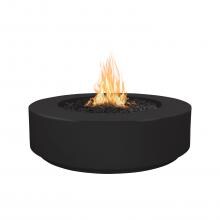 Top Fires by The Outdoor Plus Florence 42-Inch Natural Gas Fire Pit - Black Concrete - Match Light