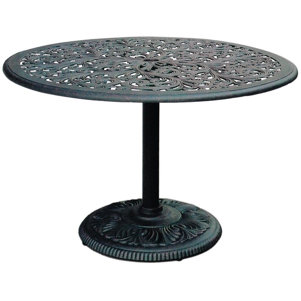 Darlee Series 80 Pedestal Patio Dining Table - Antique Bronze thumbnail