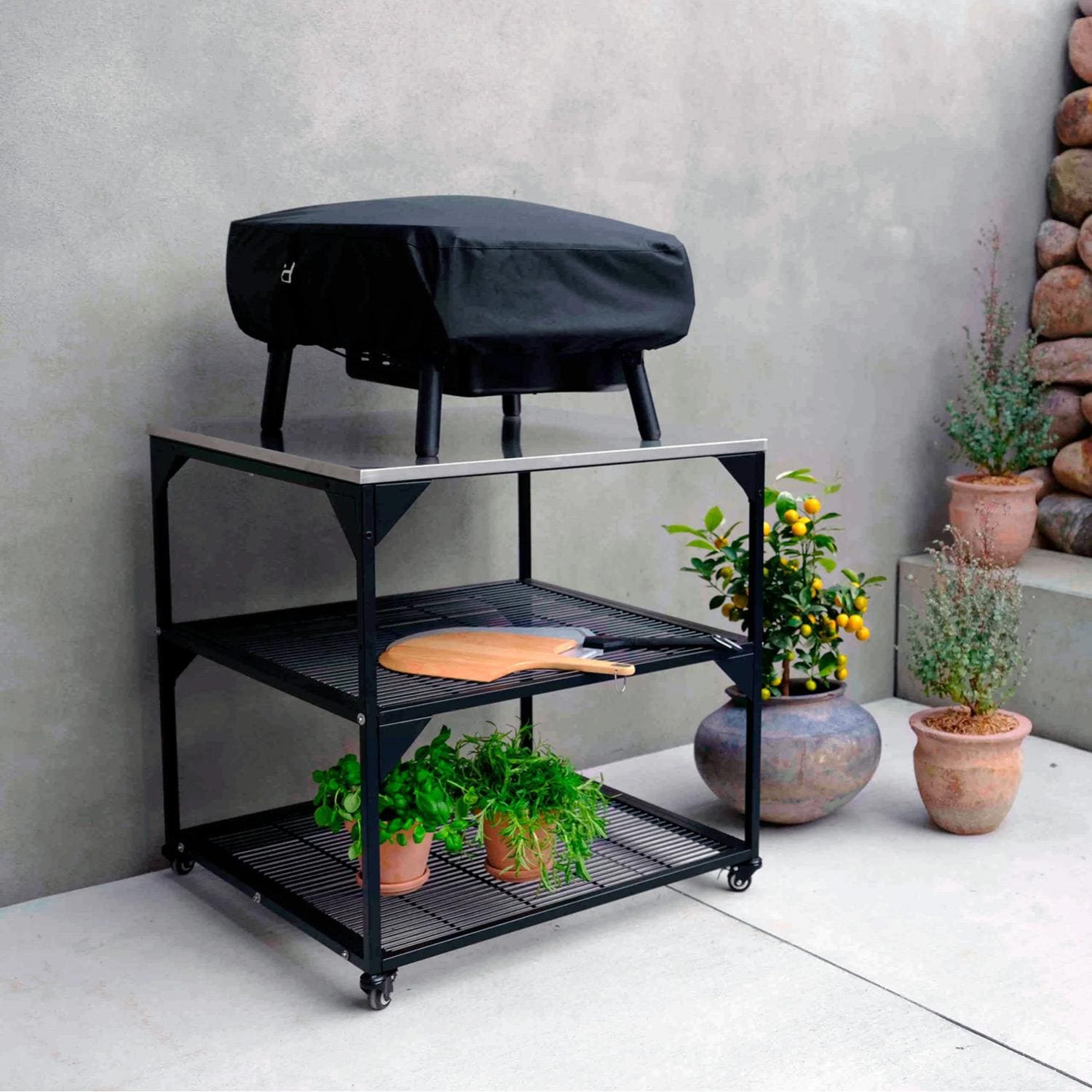 料理台 ORIKOOL 67'' Commercial Pizza Prep Table Station 2 doors - 9 pans - 20