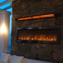 Modern Flames Nova 60 Inch Indoor Outdoor Electric Fireplace With