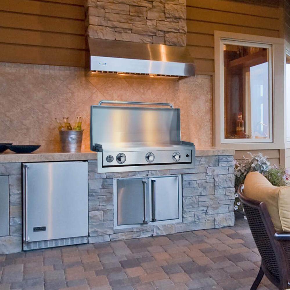 Le Griddle - GFLINER105 - Insulated Jacket For 41-Inch Ultimate Griddle - Installed In Combustible Island thumbnail