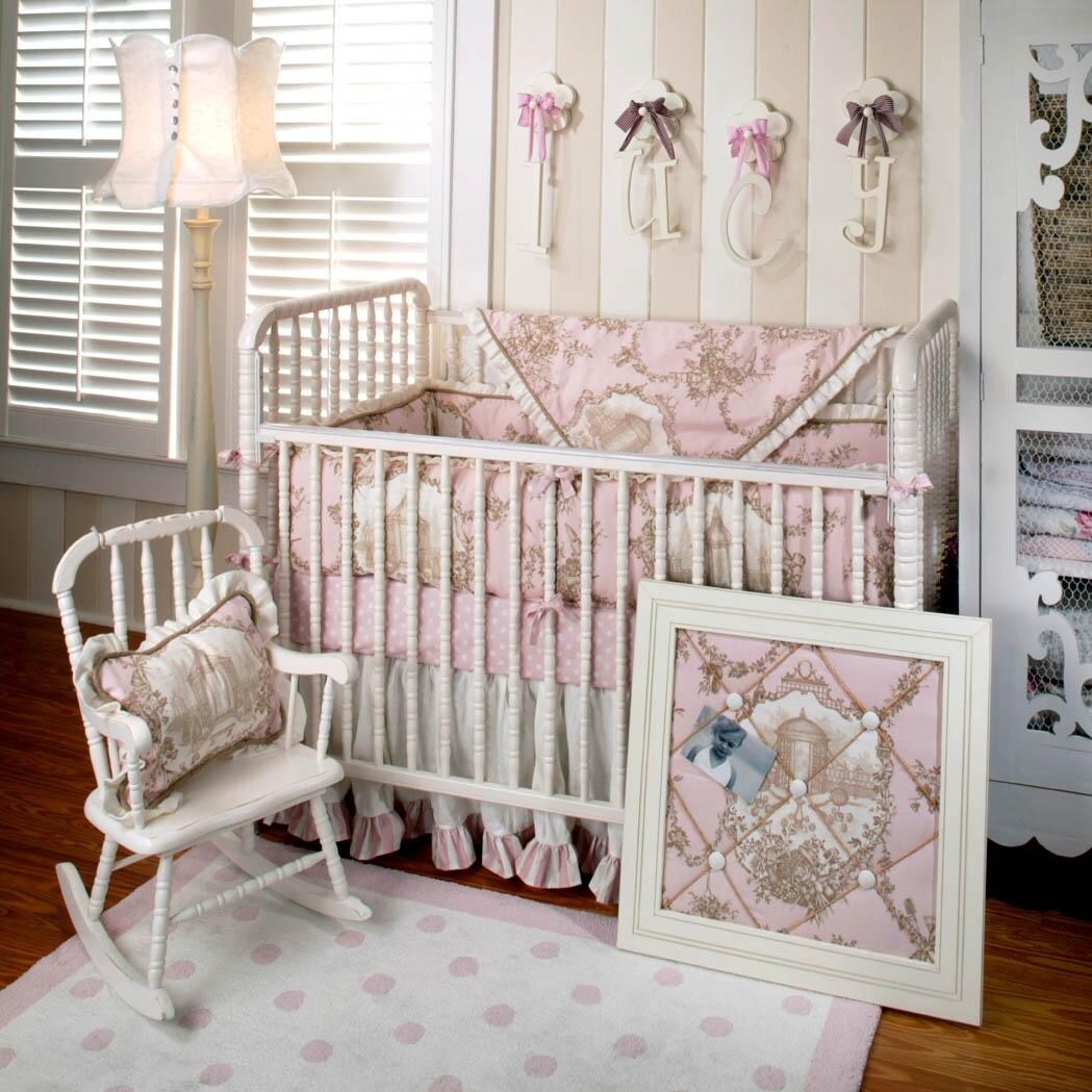 New Arrivals 3 Piece Crib Bedding Set English Rose Garden New Arrivals 3 Piece Crib Bedding Set English Rose Garden