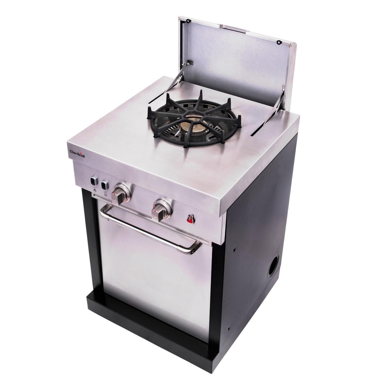 Charbroil 463246218 Medallion Series Modular Outdoor Kitchen Stove Top - Angled View thumbnail