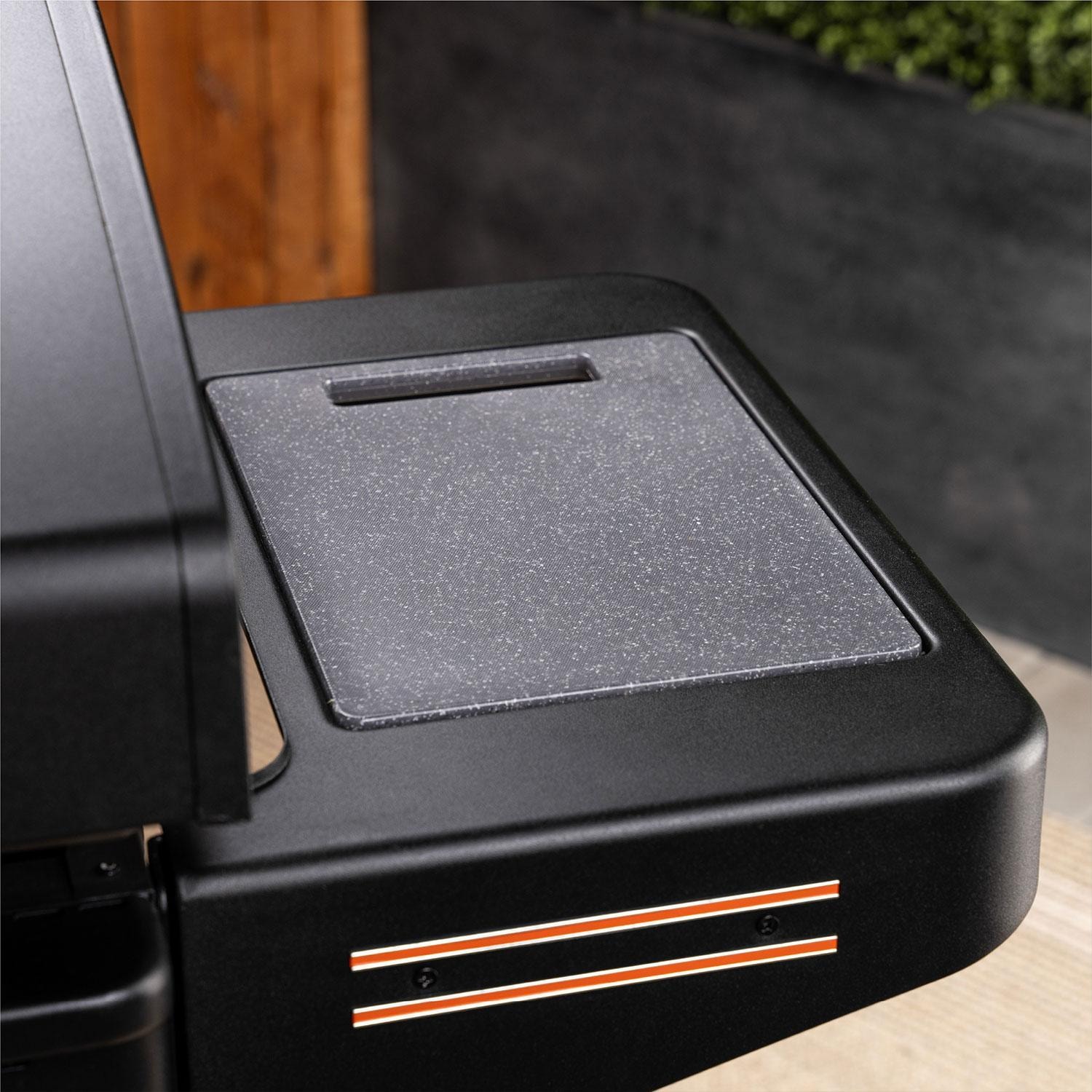 Blackstone 1923 Patio 36 Inch Griddle Cooking Station W/ Air Fryer - Side Shelf - Detail thumbnail